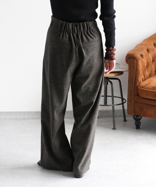 cepo（セポ）の「〈セットアップ対応〉ツイードライクイージ－ワイドトラウザー（その他パンツ・レディース・チャコール/ブラウン/グレー系その他/ブラウン系その他・M）」の14枚目の写真