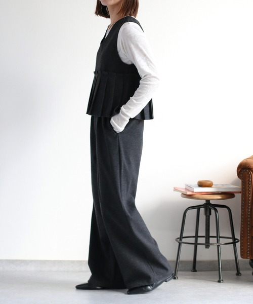 cepo（セポ）の「〈セットアップ対応〉ツイードライクイージ－ワイドトラウザー（その他パンツ・レディース・チャコール/ブラウン/グレー系その他/ブラウン系その他・M）」の21枚目の写真