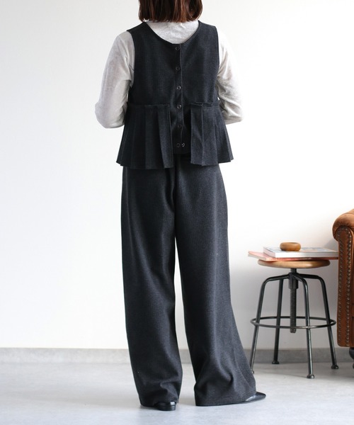 cepo（セポ）の「〈セットアップ対応〉ツイードライクイージ－ワイドトラウザー（その他パンツ・レディース・チャコール/ブラウン/グレー系その他/ブラウン系その他・M）」の22枚目の写真