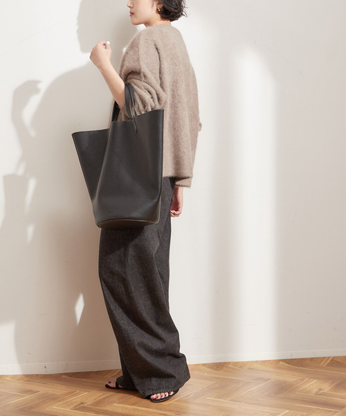 journal standard L'essage（ジャーナルスタンダードレサージュ）の「《追加3》ルーズウェービング 3D デニムパンツ（その他パンツ・レディース・ブラック/ネイビー・36/38）」の5枚目の写真