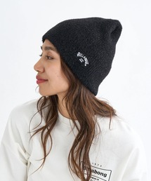 BILLABONG | BILLABONG レディース MOHAIR MIX LAME BEAN ビーニー 【2025年秋冬モデル】 @autumn /ビラボンロゴワンポイントモヘアラメニット帽・ビーニー(ニットキャップ/ビーニー)