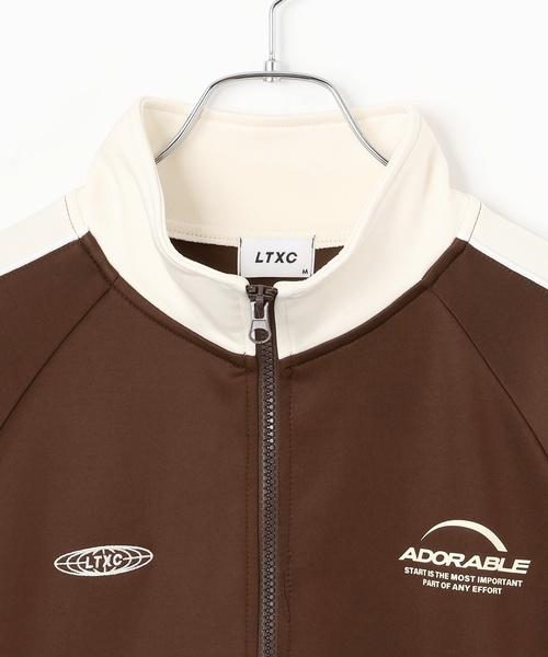 LOVETOXIC（ラブトキシック）の「【LTXC】トラックジャケット（ジャージ・キッズ・ブラック/ブラウン/オフホワイト・S:140cm/130cm/L:160cm/M:150cm）」の4枚目の写真