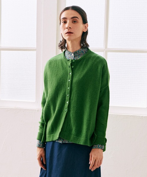 LA MARINE FRANCAISE（マリン フランセーズ）の「ウールテントラインカーディガン（カーディガン/ボレロ・レディース・ブラック/ブルー/ベージュ/グリーン・FREE）」の3枚目の写真