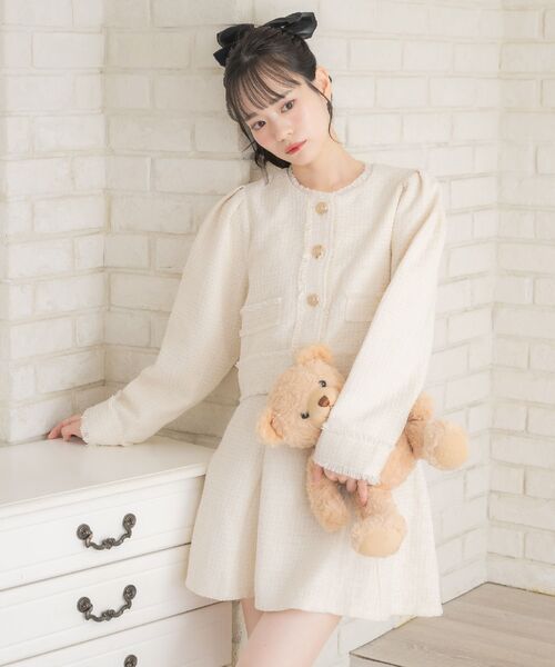 ems excite(エムズエキサイト)の「【セットアップ対応】バックレースアップミニSK(スカート・レディース・ベージュ/ナチュラル/ブラック・FREE)」の18枚目の写真