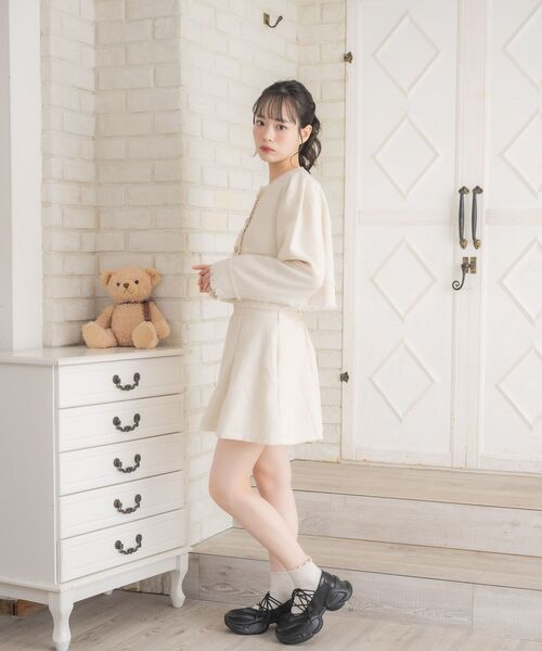 ems excite(エムズエキサイト)の「【セットアップ対応】バックレースアップミニSK(スカート・レディース・ベージュ/ナチュラル/ブラック・FREE)」の13枚目の写真