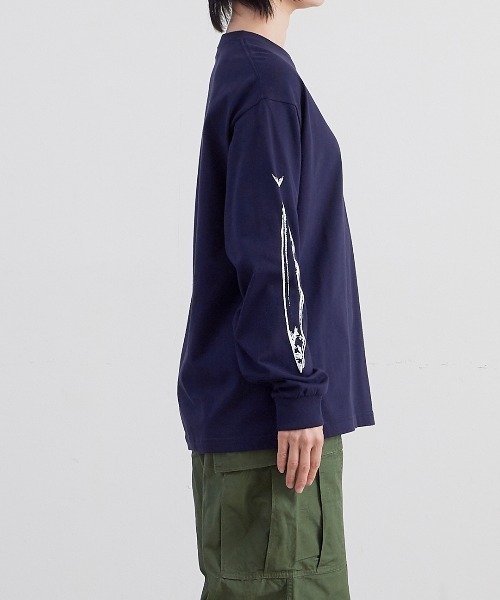 THE BAREFOOT(ベアフット)の「【 ALDAYS / オルデイズ 】PACIFIC SAURY / 秋刀魚 AL-AW018 DLI(Tシャツ/カットソー・レディース・ホワイト/グレー/ネイビー・FREE)」の8枚目の写真