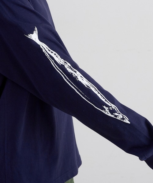 THE BAREFOOT(ベアフット)の「【 ALDAYS / オルデイズ 】PACIFIC SAURY / 秋刀魚 AL-AW018 DLI(Tシャツ/カットソー・レディース・ホワイト/グレー/ネイビー・FREE)」の13枚目の写真