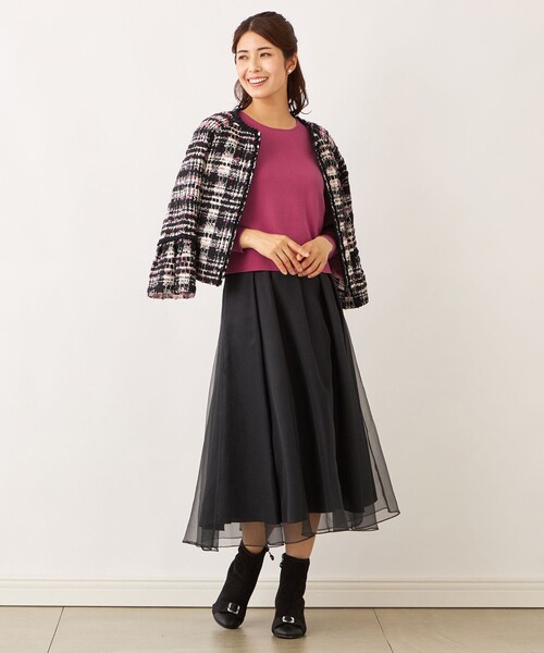 TO BE CHIC(トゥー ビー シック)の「ドットパールスリーブ ニット(ニット/セーター・レディース・グレー系その他2/グリーン系その他3/レッド系その他/ブラック/オフホワイト/ピンク系その他2・40/42)」の12枚目の写真
