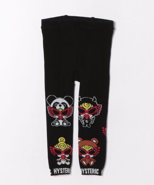 HYSTERIC MINI(ヒステリックミニ)の「MINI ALLSTAR 10分丈レギンス(レギンス/スパッツ・キッズ・ブラック/ホワイト/レッド・70-80cm/90-100cm)」の1枚目の写真