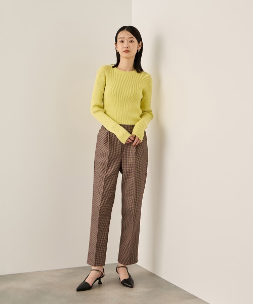 ketty(ケティ)の「チョウオンクルーネックニット≪手洗い可能≫(ニット/セーター・レディース・ライトグレー/ブラック系その他/ブラック/イエロー・M)」の17枚目の写真