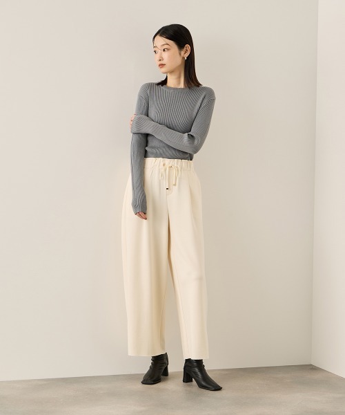ketty(ケティ)の「チョウオンクルーネックニット≪手洗い可能≫(ニット/セーター・レディース・ライトグレー/ブラック系その他/ブラック/イエロー・M)」の10枚目の写真