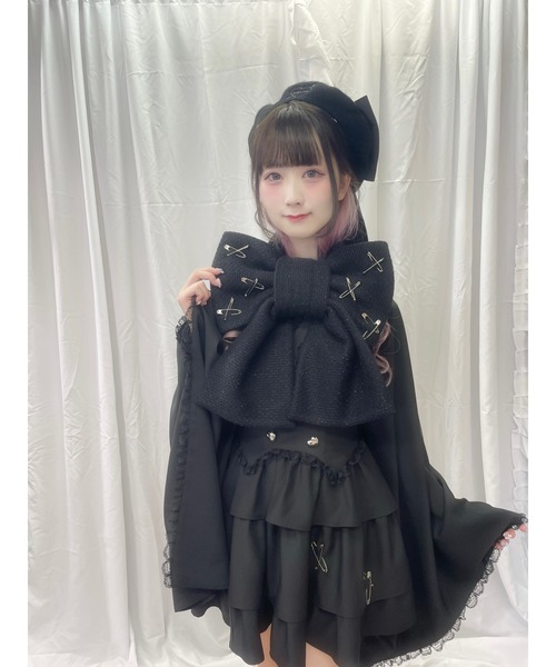 Jamie エーエヌケー（ジェイミーエーエヌケー）の「大きなリボンのベレー（ハンチング/ベレー帽・レディース・ホワイト/ブラック・FREE）」の22枚目の写真