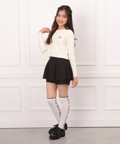 PINKHUNT（ピンクハント）の「PINKHUNT ピンクハント フリル肩紐付き ペプラムショートパンツ 1088K（その他パンツ・キッズ・ベビーピンク/ブラック・130cm/140cm/150cm/160cm/120cm）」の11枚目の写真