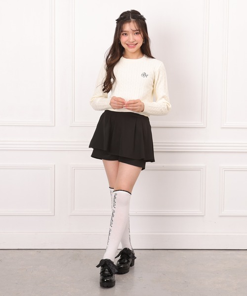 PINKHUNT（ピンクハント）の「PINKHUNT ピンクハント フリル肩紐付き ペプラムショートパンツ 1088K（その他パンツ・キッズ・ベビーピンク/ブラック・130cm/140cm/150cm/160cm/120cm）」の12枚目の写真