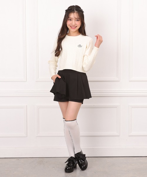 PINKHUNT（ピンクハント）の「PINKHUNT ピンクハント フリル肩紐付き ペプラムショートパンツ 1088K（その他パンツ・キッズ・ベビーピンク/ブラック・130cm/140cm/150cm/160cm/120cm）」の14枚目の写真