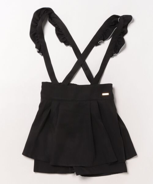 PINKHUNT（ピンクハント）の「PINKHUNT ピンクハント フリル肩紐付き ペプラムショートパンツ 1088K（その他パンツ・キッズ・ベビーピンク/ブラック・130cm/140cm/150cm/160cm/120cm）」の4枚目の写真