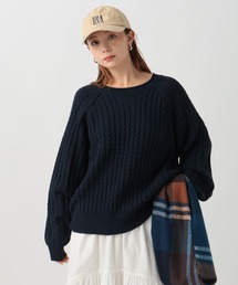 BAYFLOW | アウトリンキングケーブルプルオーバー(ニット/セーター)