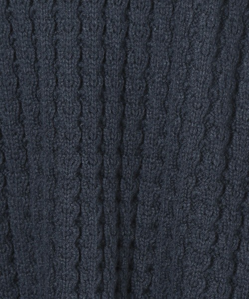 BAYFLOW（ベイフロー）の「アウトリンキングケーブルプルオーバー（ニット/セーター・レディース・オフホワイト/レッド/マスタード/ネイビー・FREE）」の16枚目の写真