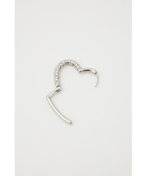 SLY（スライ）の「BIJOU HEART HOOP P/EARRING ビジュー ハート フープピアス（ピアス（両耳用）・レディース・シルバー/ゴールド・FREE）」の5枚目の写真