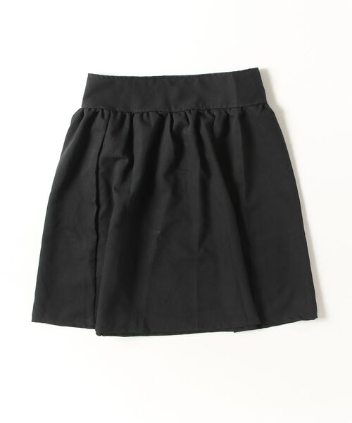 Vini（ヴィニ）の「ハイウエスト ギャザー ミニスカート（スカート・レディース・ブラック・MEDIUM）」の2枚目の写真