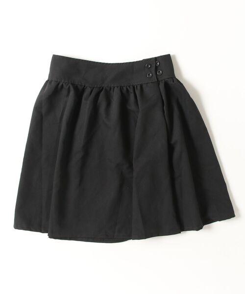 Vini（ヴィニ）の「ハイウエスト ギャザー ミニスカート（スカート・レディース・ブラック・MEDIUM）」の6枚目の写真