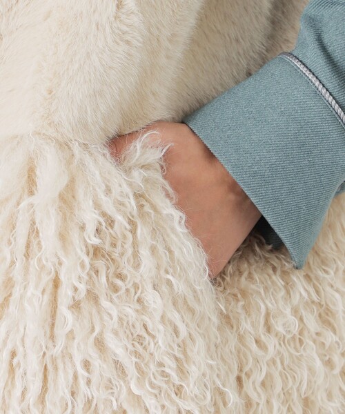 LOVELESS（ラブレス）の「ファーコンビベスト（ベスト・レディース・オフホワイト/ベージュ系その他3・34/36）」の12枚目の写真