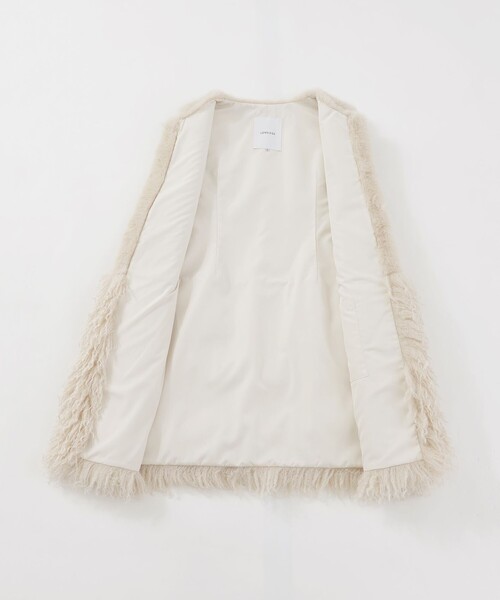 LOVELESS（ラブレス）の「ファーコンビベスト（ベスト・レディース・オフホワイト/ベージュ系その他3・34/36）」の14枚目の写真