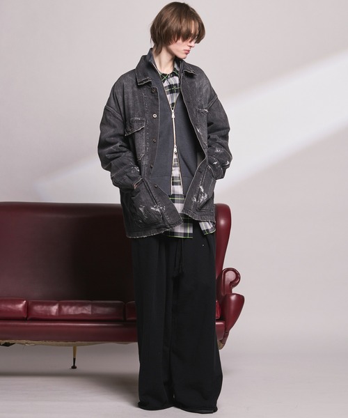 MAISON SPECIAL（メゾンスペシャル）の「《UNISEX》Loop-knit Tuck Wide Sweatpants/吊り編み裏毛タックワイドスウェットパンツ【MAISON SPECIAL/メゾンスペシャル】（スウェットパンツ・メンズ・グレー/ブラック/ライトグレー・0/1/2）」の17枚目の写真