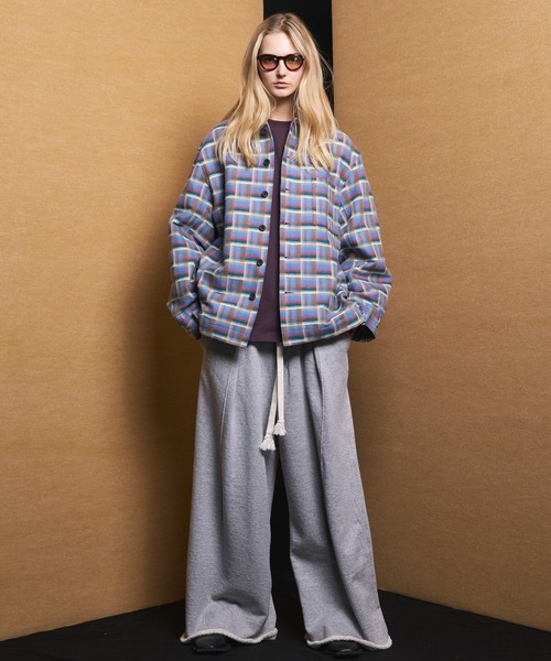 MAISON SPECIAL（メゾンスペシャル）の「《UNISEX》Loop-knit Tuck Wide Sweatpants/吊り編み裏毛タックワイドスウェットパンツ【MAISON SPECIAL/メゾンスペシャル】（スウェットパンツ・メンズ・グレー/ブラック/ライトグレー・0/1/2）」の14枚目の写真