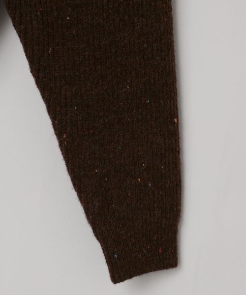 LOWRYS FARM（ローリーズファーム）の「【LFM(U)】カラーネップニットポロ　 618257（ニット/セーター・メンズ・ブラウン/ネイビー/チャコールグレー・FREE）」の6枚目の写真