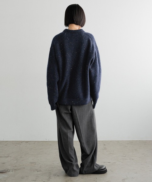 LFM(U)】カラーネップニットポロ 618257（ニット/セーター）｜LOWRYS