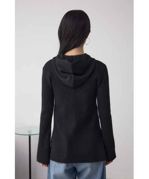 AZUL by moussy(アズールバイマウジー)の「フーディーカーデ(カーディガン/ボレロ・レディース・ブラウン/レッド/杢グレー/ブラック・FREE)」の22枚目の写真