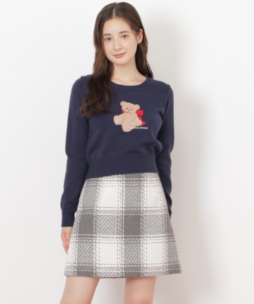 JILL by JILL STUART(ジルバイジルスチュアート)の「◇ロービングチェックミニスカート(スカート・レディース・ブラック系その他/グレー系その他/レッド系その他・SMALL/MEDIUM)」の2枚目の写真