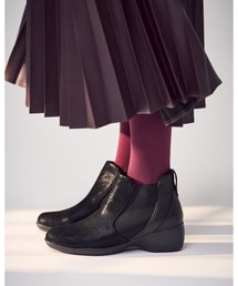 fitfit（フィットフィット）の「レザーサイドゴアアンクルブーツ（ブーツ）」