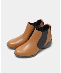 fitfit（フィットフィット）の「レザーサイドゴアアンクルブーツ（ブーツ）」