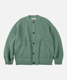 FRIZMWORKS（フリズムワークス）の「HEAVY WOOL ROUND CARDIGAN _ JADE GREEN（カーディガン/ボレロ）」