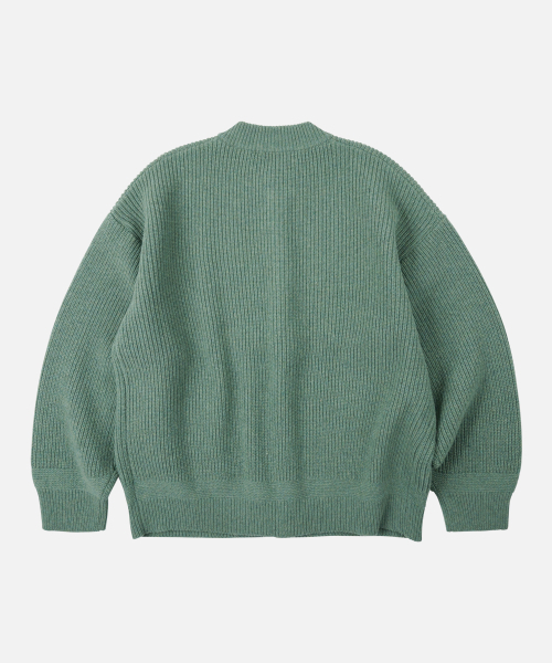 FRIZMWORKS(フリズムワークス)の「HEAVY WOOL ROUND CARDIGAN _ JADE GREEN(カーディガン/ボレロ・メンズ・その他・SMALL/MEDIUM/LARGE/X-LARGE)」の7枚目の写真