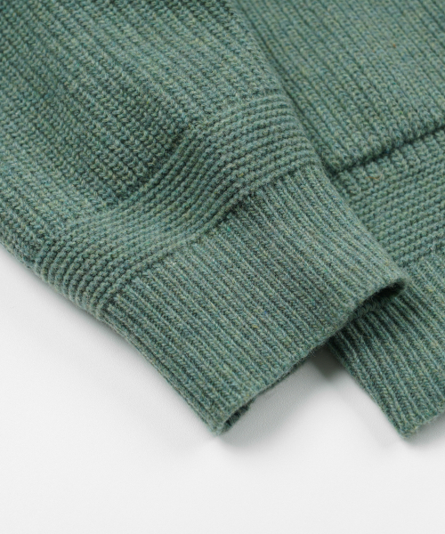 FRIZMWORKS(フリズムワークス)の「HEAVY WOOL ROUND CARDIGAN _ JADE GREEN(カーディガン/ボレロ・メンズ・その他・SMALL/MEDIUM/LARGE/X-LARGE)」の4枚目の写真