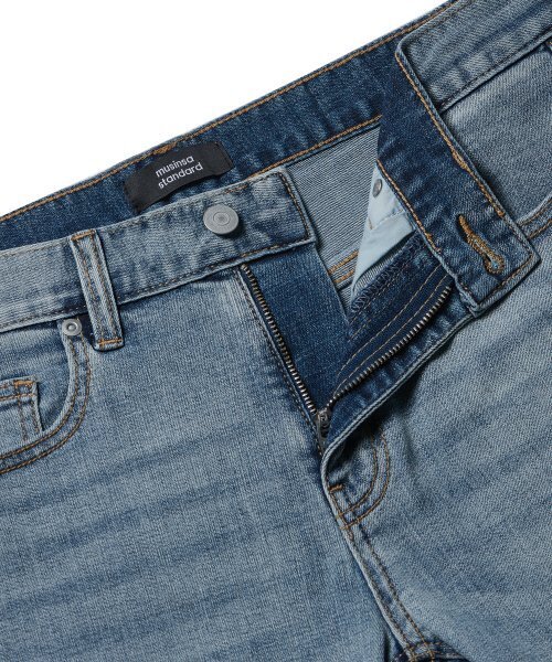 MUSINSA STANDARD（ムシンサスタンダード）の「[クールタンダード] スリムクロップデニムパンツ [スカイブルー]（デニムパンツ・メンズ・その他・26/27/34/36/38/40/42/28/29/30/31/32/33）」の3枚目の写真
