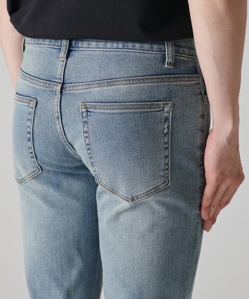 MUSINSA STANDARD（ムシンサスタンダード）の「[クールタンダード] スリムクロップデニムパンツ [スカイブルー]（デニムパンツ・メンズ・その他・26/27/34/36/38/40/42/28/29/30/31/32/33）」の5枚目の写真