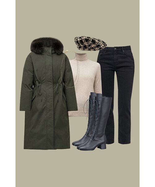 MUSINSA STANDARD WOMAN（ムシンサスタンダードウーマン）の「レディーススリムストレートデニムパンツ[ウォッシュドブラック]（デニムパンツ・レディース・その他・26/27/28/29/30/24/25）」の18枚目の写真
