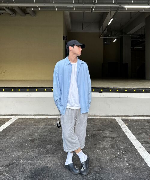 MUSINSA STANDARD（ムシンサスタンダード）の「リラックスドリネンライクシャツ[スカイブルー]（シャツ/ブラウス・メンズ・その他・MEDIUM/LARGE/X-LARGE/SMALL/XX-LARGE）」の9枚目の写真