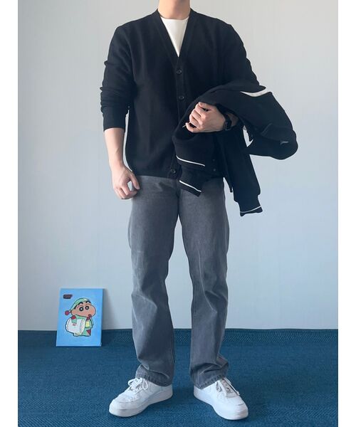 MUSINSA STANDARD（ムシンサスタンダード）の「ストレートデニムパンツ[グレー]（デニムパンツ・メンズ・その他・40/38/42/26/27/28/29/36/34/32/30/31/33）」の16枚目の写真