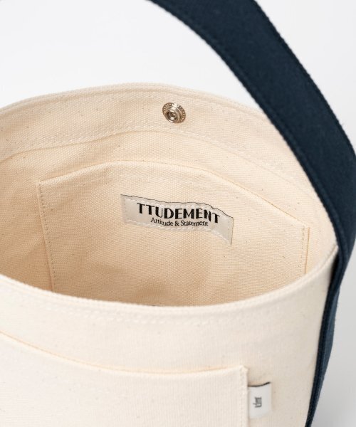 TTUDEMENT（トュードメント）の「CANVAS BASKET BAG NAVY（トートバッグ・レディース・その他・FREE）」の6枚目の写真