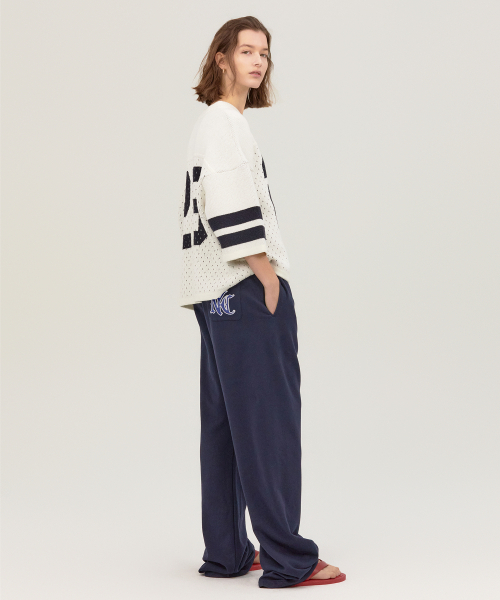NOHANT(ノアン)の「NYC BELTED SWEATPANTS NAVY(スウェットパンツ・メンズ・ネイビー・SMALL/MEDIUM/LARGE)」の6枚目の写真