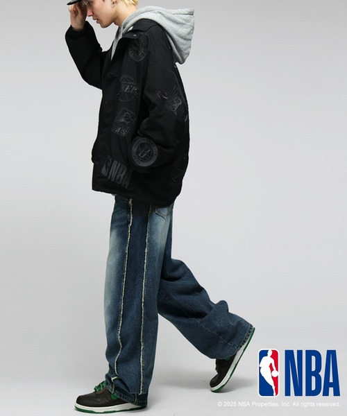 antiqua(アンティカ)の「NBA公式 ロゴ刺繍 バルーンジャケット(その他アウター・レディース・ブラック・ONESIZE)」の11枚目の写真