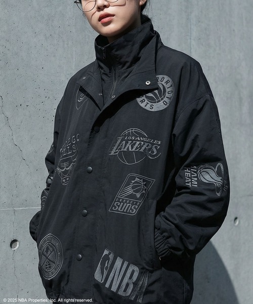 NBA公式 ロゴ刺繍 バルーンジャケット（その他アウター）｜antiqua