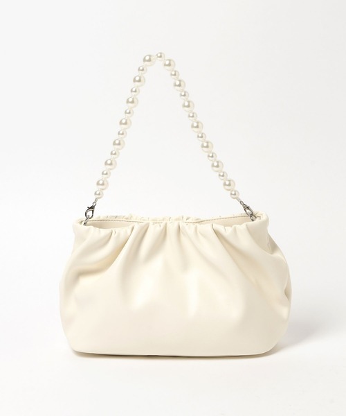 LEPSIM（レプシィム）の「【入卒式／セレモニー】パール2WAYバッグ　604308（ショルダーバッグ・レディース・ブラック/アイボリー・ONE SIZE）」の5枚目の写真