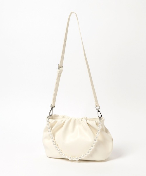 LEPSIM（レプシィム）の「【入卒式／セレモニー】パール2WAYバッグ　604308（ショルダーバッグ・レディース・ブラック/アイボリー・ONE SIZE）」の8枚目の写真