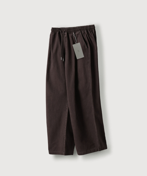 MOOD INSIDE(ムードインサイド)の「フィグダイングワンタックコットンワイドパンツ_Purple(その他パンツ・レディース・その他・MEDIUM/LARGE/X-LARGE)」の1枚目の写真